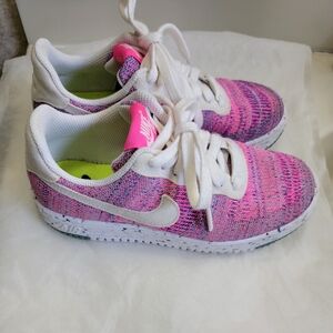 Nike Air Force 1 Crater Flyknit Fuchsia Glow Pink DC7273-500 Women’s Sz 6